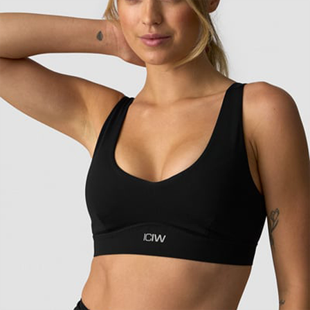ICANIWILL Essential Sport-BH Svart