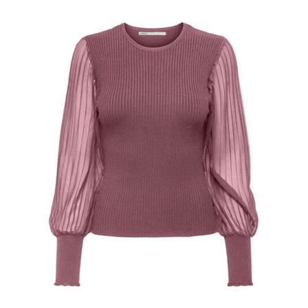 Only, Round-neck Knitwear Roze, Dames, Maat:L