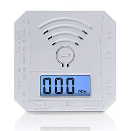 Mini Kulilte Detektor, CO Kulilte Alarm Detektor med Digitalt Display og Lydalarm til Ho