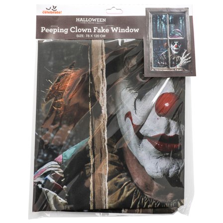 Fönsterdekoration Halloween Läskig Clown