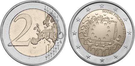 Finland 2015 - 30 års jubilæum for Den Europæiske Unions Flag - 2 euro mønt