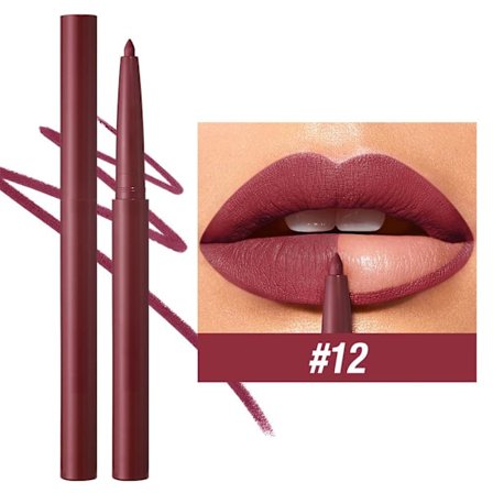 12 Färger Matt Läppenna Långvarig Vattentät Läppstift Kosmetika Q9C3