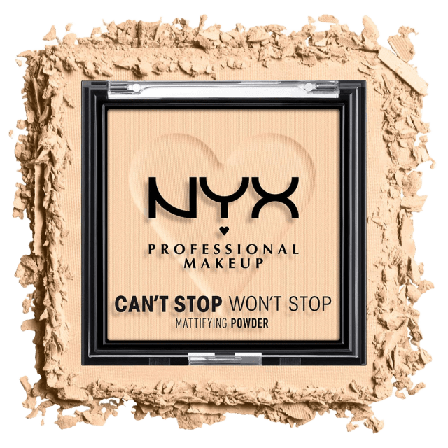 NYX Professional Makeup Can’t Stop Won’t Mattifying Powder Puder Unisex Beige 6 G