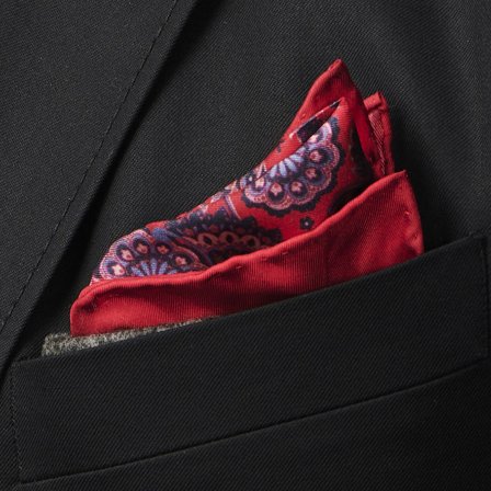 Blayney Silk Boho Pocket Square for Men - Patterned Pocket Squares