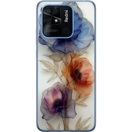 Mobilskal till Xiaomi Redmi 10C med Silkesblommor