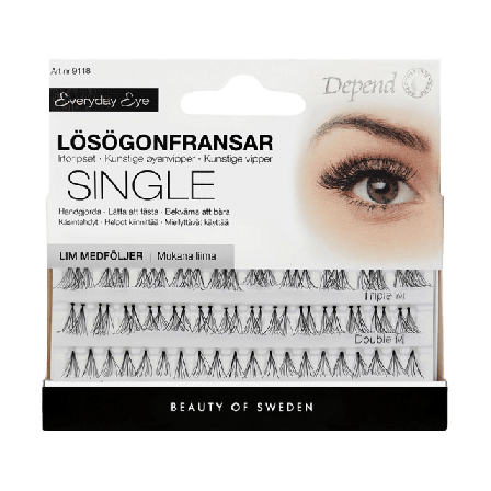 Depend Lösögonfrans Elegance Lösögonfransar & färgning Unisex Svart ONESIZE