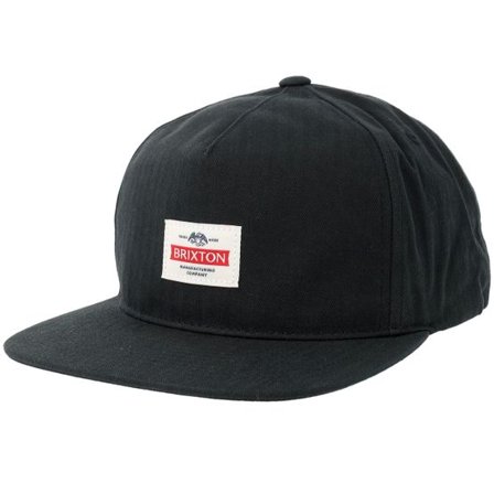 Brixton - Svart snapback Keps - Pinnacle MP Washed Black A-Frame Snapback @ Hatstore