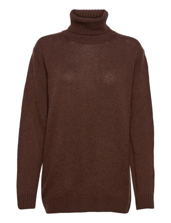 Josi Cashmere Blend Hg Nk Jmpr Brown French Connection