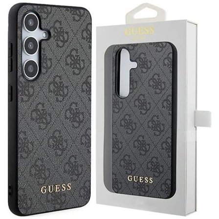 Guess 4G Metal Gold Logo Deksel til Samsung Galaxy S24 - Svart
