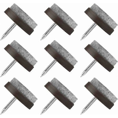 Tuolin Liukunastat Nauloilla, 100 kpl Huonekalujen Liukunastoja, 22 mm Pyöreät Liukukiekot Tuolin Puskurit, Huopatassut Huonekalujen Tuolin Pöydän 