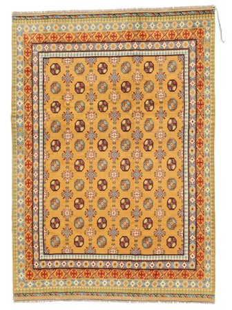 Medaillon Afghan Fine Teppich 217X287 Wolle