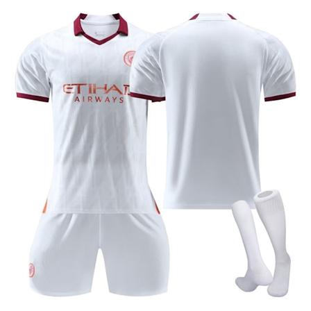 Manchester City borte 2324 trening sports jersey sett egnet for barn og voksne fotballdrakter no number 22