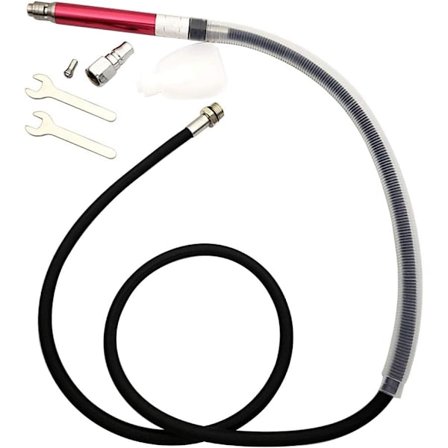 1/4" Kompakt Pennformad Slipverktyg med 1/4" Kolv, Slipverktyg med Pneumatisk Mikromatsning