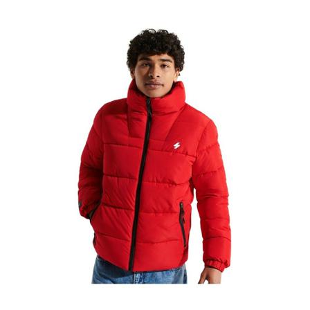 Superdry, Down Jackets Rood, Heren, Maat:L