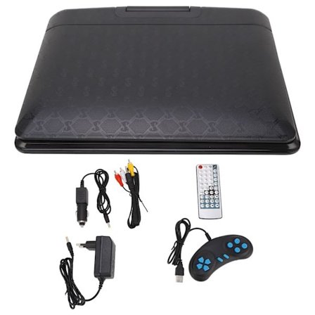 Kannettava DVD-soitin 7 tuuman HD-kääntyvällä näytöllä USB SD-kortti Auto MP5-videosoitin EU-pistoke 110-240V 1080P