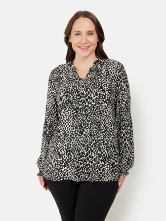 CISO - Bluse - Sort/Hvid Mix