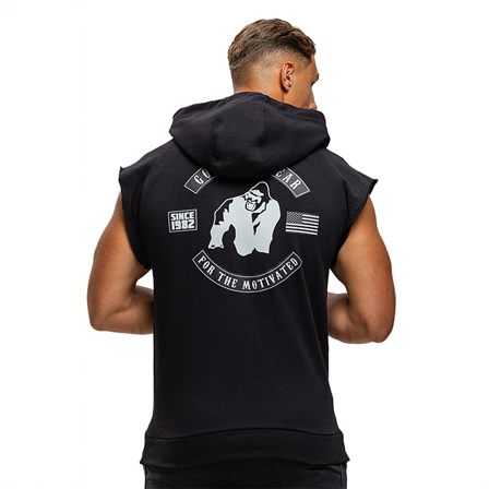 Hoodies Gorilla Wear Huntley Ærmeløs Hoodie Sort - Bodyman.dk