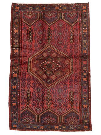 Hamadan Teppich 130X205 Wolle, Persien/Iran