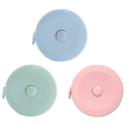 Blødt Sytapemål Til Kropsmåling Mini Tapemål Blågrønrosa 3stk