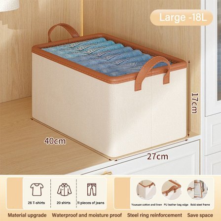 Organizer til opbevaring af tøj Jeans Opbevaringsboks L