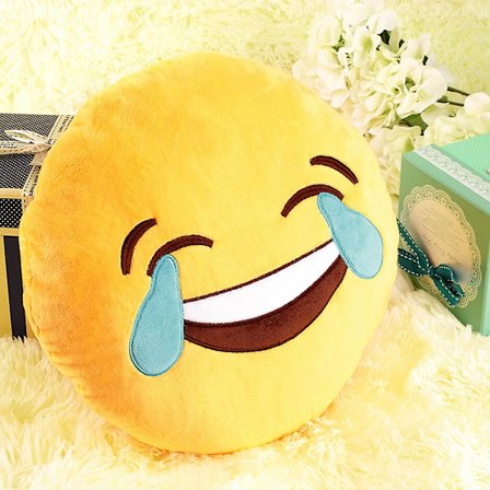 Mjuk Emoji Kudde Söt Emotikon Kudd Kompatibel med Bekväm Stoppad Plysch
