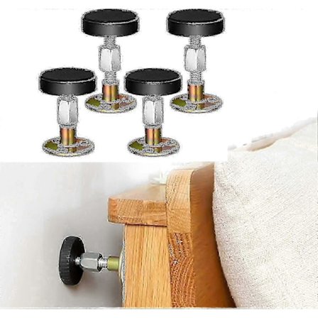 Justerbart gevind Sengestel Anti-rysteværktøj, Sengegavl Stoppere, (4 stk.)