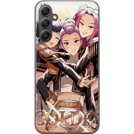 Kompatibelt Mobilskal till Samsung Samsung Galaxy A05s K-Pop Demon Hunters guld svart anime trio kpop e-sport inspirerad design kraftfull stil