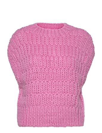 Slfpearl Knit Vest Pink Selected Femme