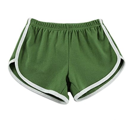 2023 1-pack Bomulls sportshorts, Yoga Dansshorts, Sommar sportshorts, - Grön