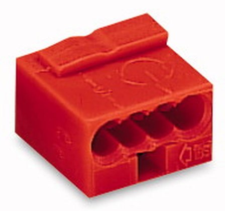 Wago 243-804 Klämma 7 x 10 x 10 mm, 100-pack Röd, Installationsmaterial