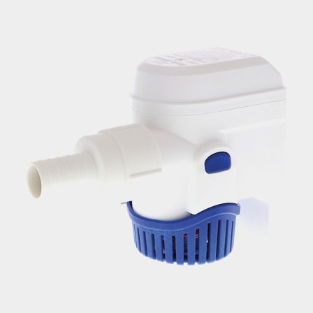 Dompelbare elektrische bilgepomp Rule Mate 800B GPH (50.4 liter / minuut), 12 V, automatische start, met niveausensor