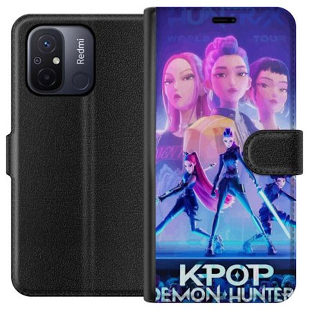Kompatibelt Plånboksfodral till Xiaomi Xiaomi Redmi 12C Trendiga KPop Demon Hunters docka figur
