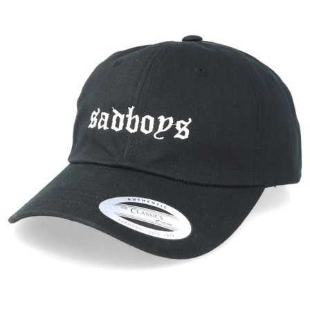 Iconic - Svart unconstructed Keps - Sadboys Black Dad Cap @ Hatstore