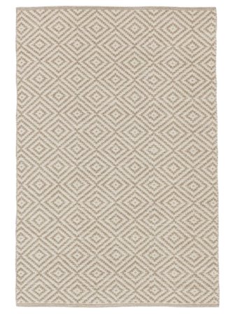 Kjøkken Teppe Solveig 140X200 Bomull Beige/Vit