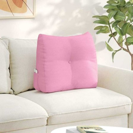 Coussin Vidaxl Ryggkudde Rosa 60 x 24 x 50 cm tyg