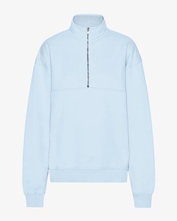 Organic Quarter Zip - Polar Blue M
