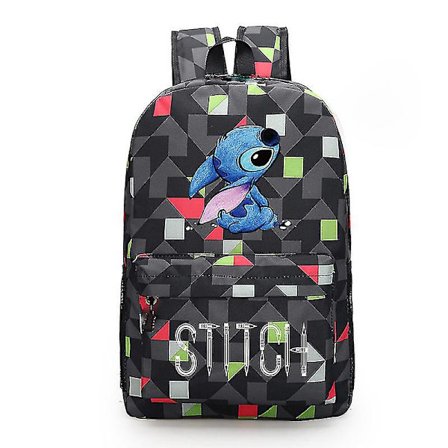 Stitch-reppu, musta tähtitaivas, suuri kapasiteetti, opiskelijan koululaukku Ti