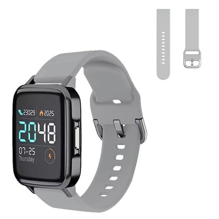 Haylou SmartWatch comfort silicone watch band - Grey Size: L