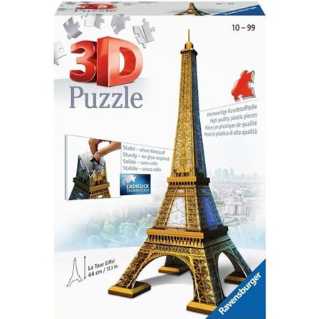3D Eiffel-torni palapeli - Ravensburger - 216 kpl - ilman liimaa - Arkkitehtuuri ja monumentit