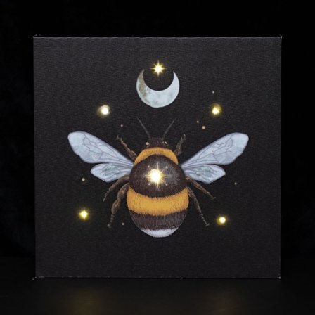Something Different Forest Bee Light Up Canvas One Size Svart/Gul