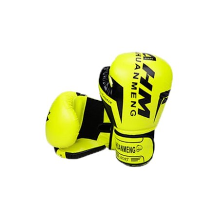 Læder boksehandsker til børn, teenagere og kvinder - gule - 12OZ