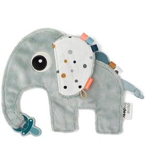Done by Deer Blue Elphee Cozy Friend Cuddle Blanket One Size - First toys and baby toys - One size - Blue - Activity toys