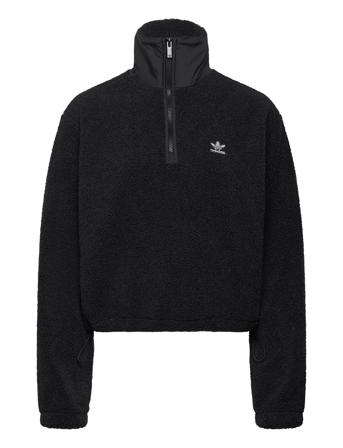 Teddy Fleece Half Zip Sport Sport Clothing Sport Fleeces & Midlayers Black Adidas Originals