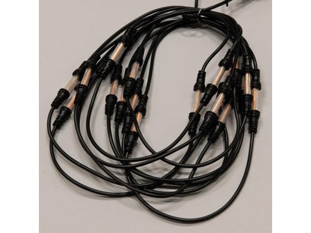 KONSTSMIDE Ljusslinga 30 amber LED 9,57m svart - Lyreco - Kontorsmöbler och inredning - Lampor och belysning - Ljusslingor