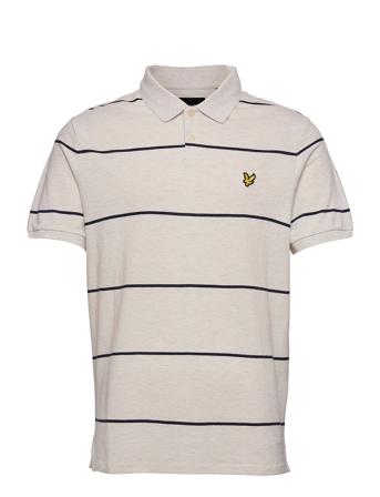 Wide Stripe Polo White Lyle & Scott