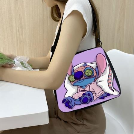Disney Lilo & Stitch Kvinnor Anime Characters Casual axelväska