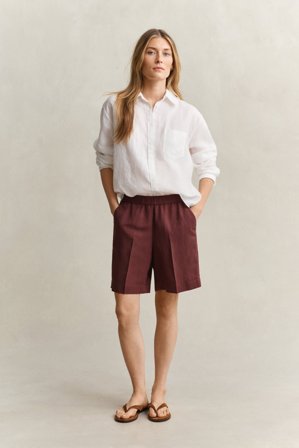 GANT Damen Shorts aus Leinenmix (36) Braun