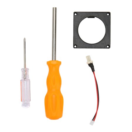 Fan 3D Print Mount Kit Udskiftning Spilkonsol Køling Fan Ramme Kit til Gamecube Noctua Sort