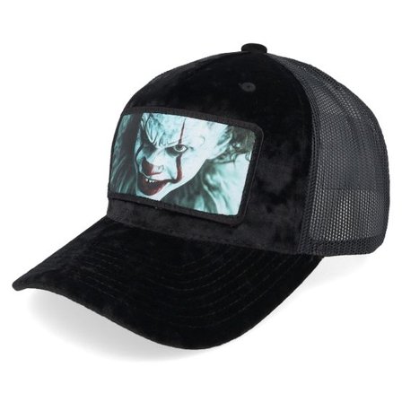 Scenes - Svart trucker Keps - Horror Clown Velvet Black/Black A-frame Trucker @ Hatstore