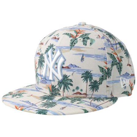 New Era - MLB Beige snapback Keps - New York Yankees M Print 9FIFTY H1 Stone/White Snapback @ Hatstore